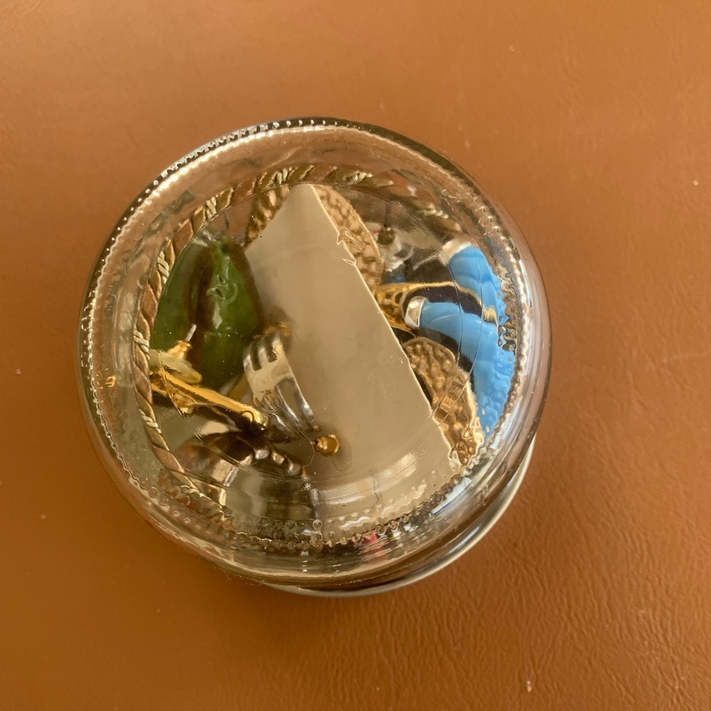 Everything-Gold and Blue Hoop Earrings